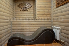 Сауна "Волга 24" — номер 1 на 6 гостей - комната отдыха, тантра-диван