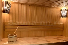 Коттедж Снегири - финская сауна в доме, парная из липы