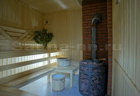"Новопокровские бани" - №7 на 6 человек - парная баня на дровах с веником