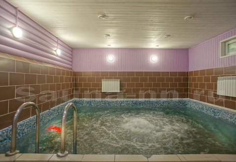 Сауна "Деревенька" — Дом №3 на 8 и более гостей - бассейн с подогревом, гейзером и цветной подсветкой